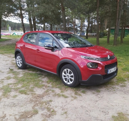Citroen C3 cena 39400 przebieg: 68000, rok produkcji 2018 z Wieluń małe 92